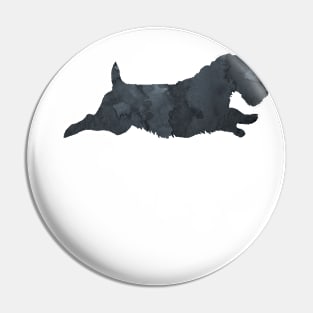 Sealyham Terrier Silhouette Art Black Dog Pin