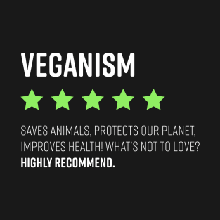 Vegan Funny Review Veganism Rating T-Shirt