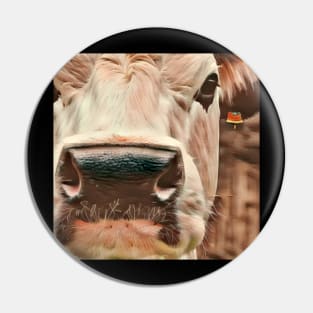 Cow Face Pin