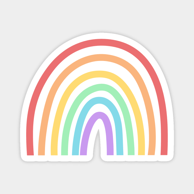 Bright Rainbow Magnet by Designed-by-bix