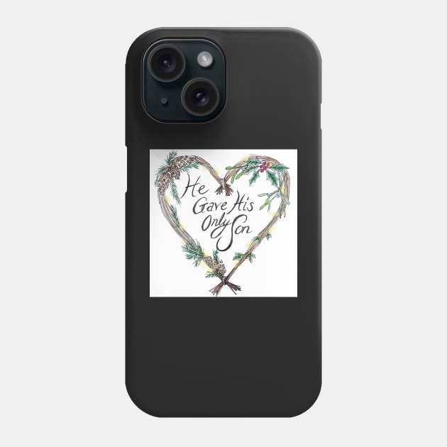 Christian Christmas message Phone Case by B-ARTIZAN