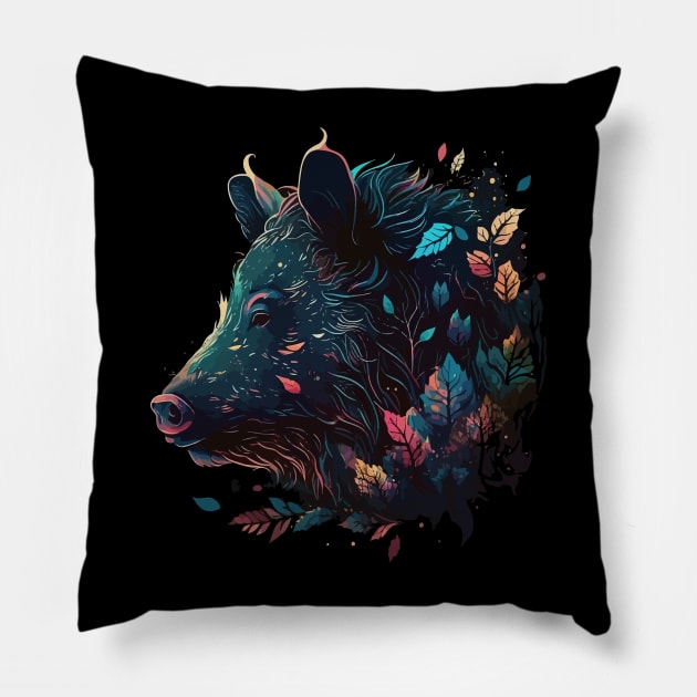 Wild Boar Pillow by JH Mart