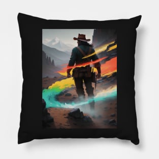 Red Dead Cowboy Pillow