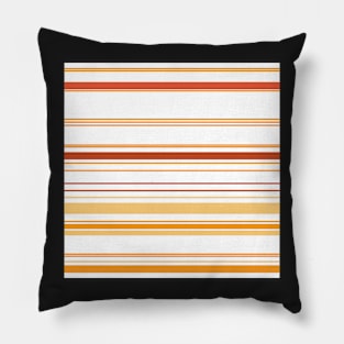 Orange citrus stripes Pillow