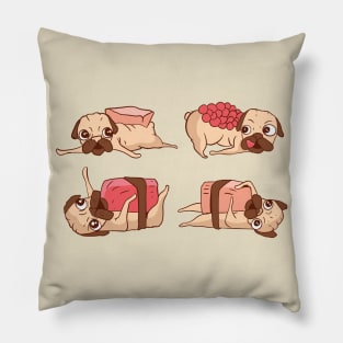 Sushi Pugs Pillow