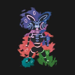 Neon robot bunny easter T-Shirt