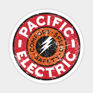 Distressed Pacific Electric Railway Magnet