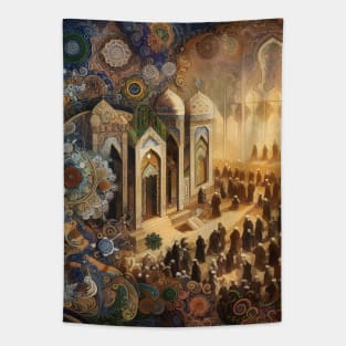 Islamic Grandeur Unveiled: Timeless Art, Floral Motifs, and Vibrant Ornaments Tapestry