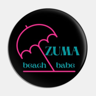 Zuma Beach Babe California Pin