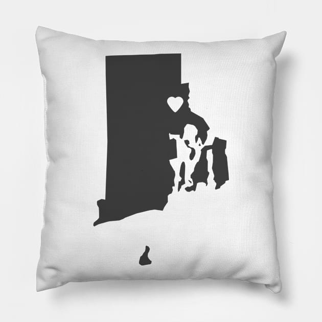 Rhode Island Love Pillow by juniperandspruce