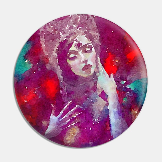 Goddess Watercolor Pin by Watery