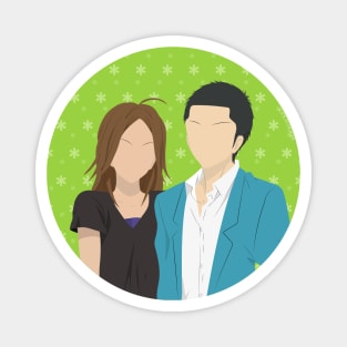 A Cute Couple Magnet