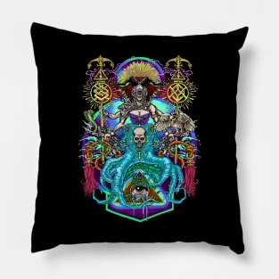 Amphitrite (aqua) Pillow