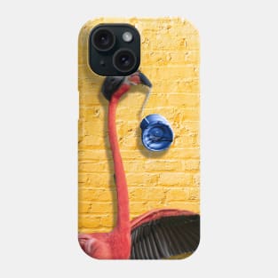 Flamingo With Classic Blue Yo-Yo Phone Case