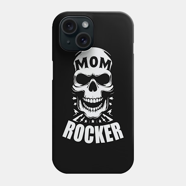 rocker mom Phone Case by Andloart