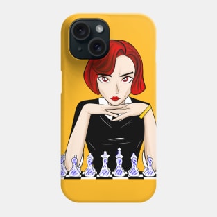 Beth the queen’s gambit in chessmaster Anya style Phone Case