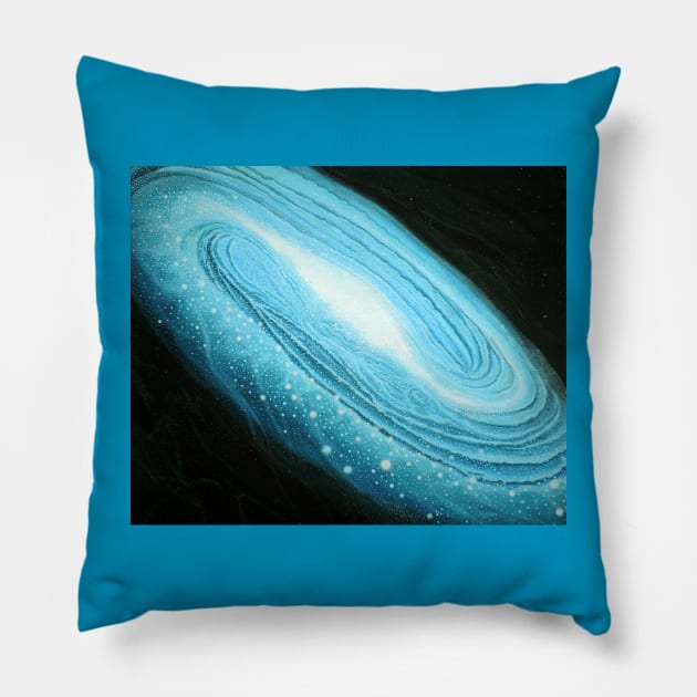 Spiral galaxy Pillow by SPACE ART & NATURE SHIRTS 