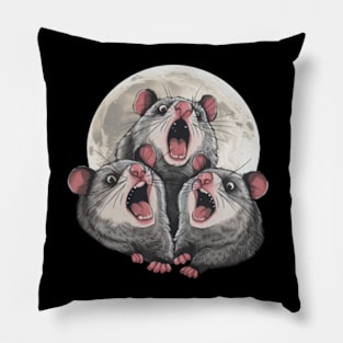 3 Possum Wash , Vintage , Retro 90's Fans Pillow