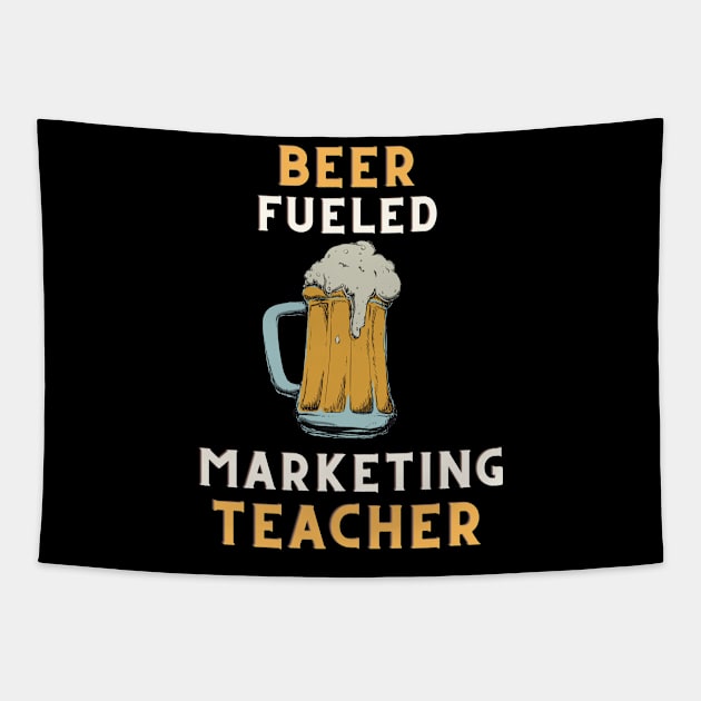 Beer fueled marketing teacher Tapestry by SnowballSteps