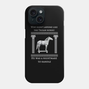 Trojan Horse and Ancient Greek Mythology History Buff Nerd Phone Case