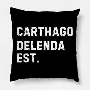 Carthago Delenda Est Retro Bucks vintage Old Roman Pillow