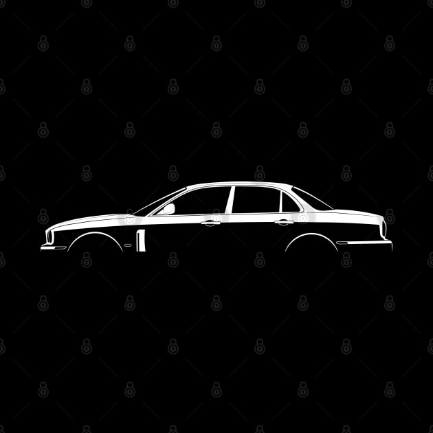 Jaguar XJ Portfolio (X358) Silhouette by Car-Silhouettes