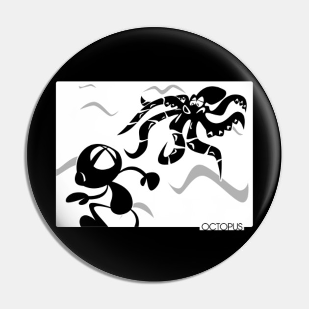 Game Watch Octopus Nintendo Pin Teepublic Au