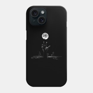 Spooky hand drawn halloween design Phone Case