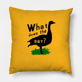 What Does the Goose Say? Pillow