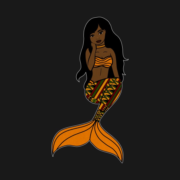 Afro Black Mermaid, Black Girl Magic by dukito