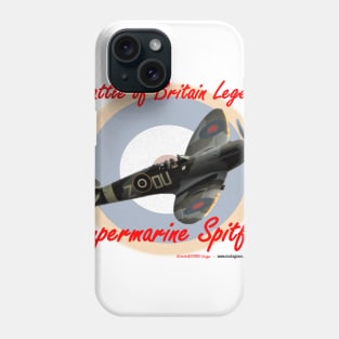 Battle of Britain Spitfire with cockpit on back Phone Case