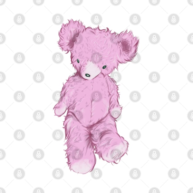 Pink Teddy Bear by So Red The Poppy