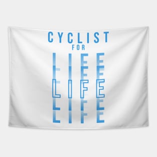 CYCLIST FOR LIFE | Minimal Text Aesthetic Streetwear Unisex Design for Fitness/Athletes/Cyclists | Shirt, Hoodie, Coffee Mug, Mug, Apparel, Sticker, Gift, Pins, Totes, Magnets, Pillows Tapestry