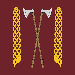 Danish Axes Crossed with Plaitwork T-Shirt