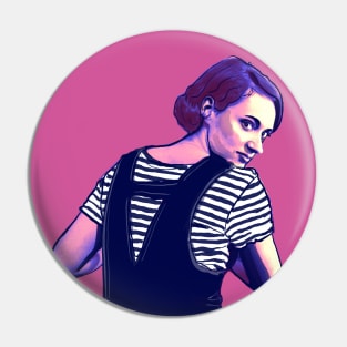 Fleabag - Phoebe Waller Bridge pink & purple Pin