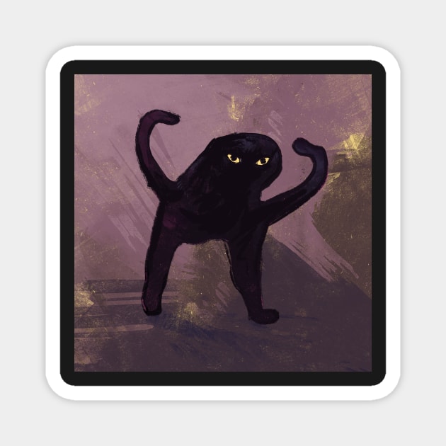 misterious creature (cat) Magnet by gristiannn