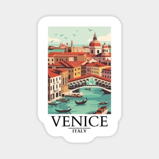 A Vintage Travel Art of Venice - Italy Magnet