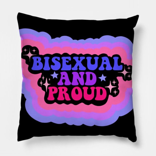 Bisexual and proud Pillow by Deardarling