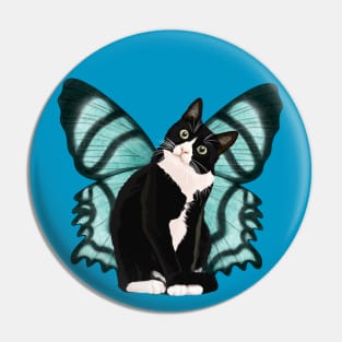 Black Cat With Butterfly Wings Vol.2 Pin