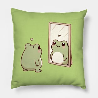 Self-love frog Pillow