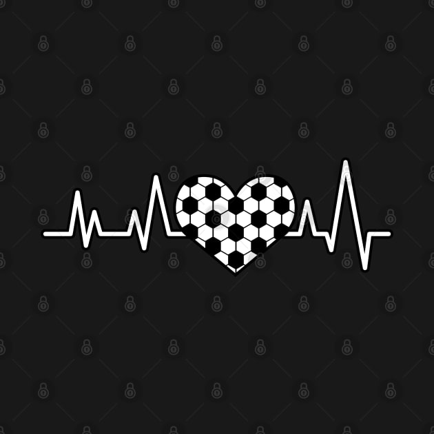 Heartbeat Pulse - Football / Soccer by DesignWood-Sport