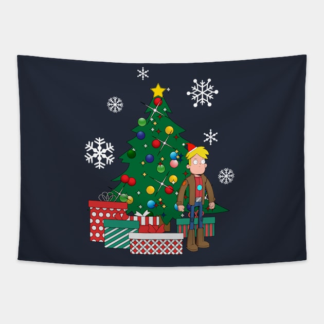 Gary Goodspeed Around The Christmas Tree Final Space Tapestry by Nova5