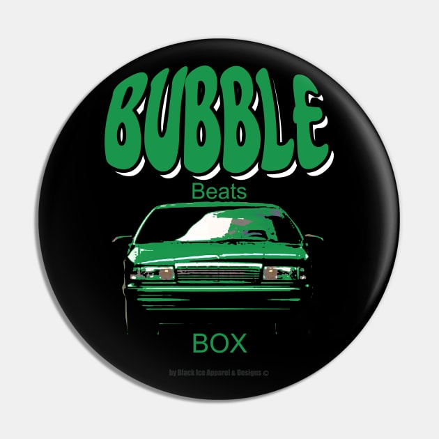 Caprice Bubble Beats Box Green Pin by Black Ice Design