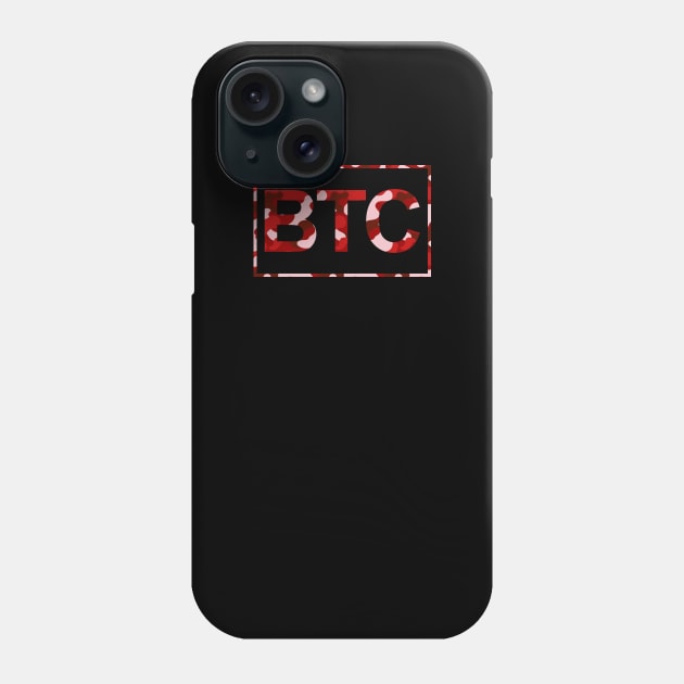 Bitcoin Red Camo Phone Case by felixbunny