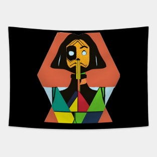 scary girl Tapestry