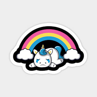 Existential Angst - A Saddened Unicorn in an Existential Crisis Magnet