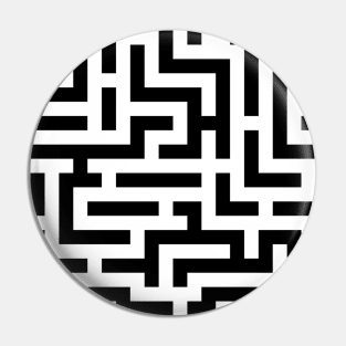 Simple Labyrinth Pattern Pin