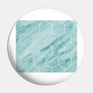 Audace Turchese - hexagons Pin