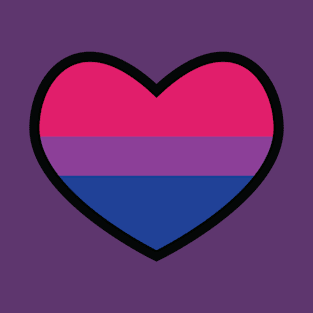 Bisexual Flag Heart T-Shirt