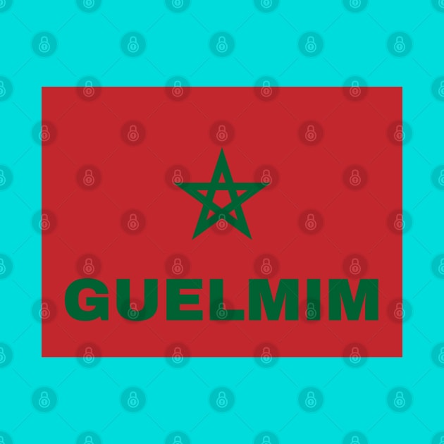 Guelmim City in Moroccan Flag by aybe7elf